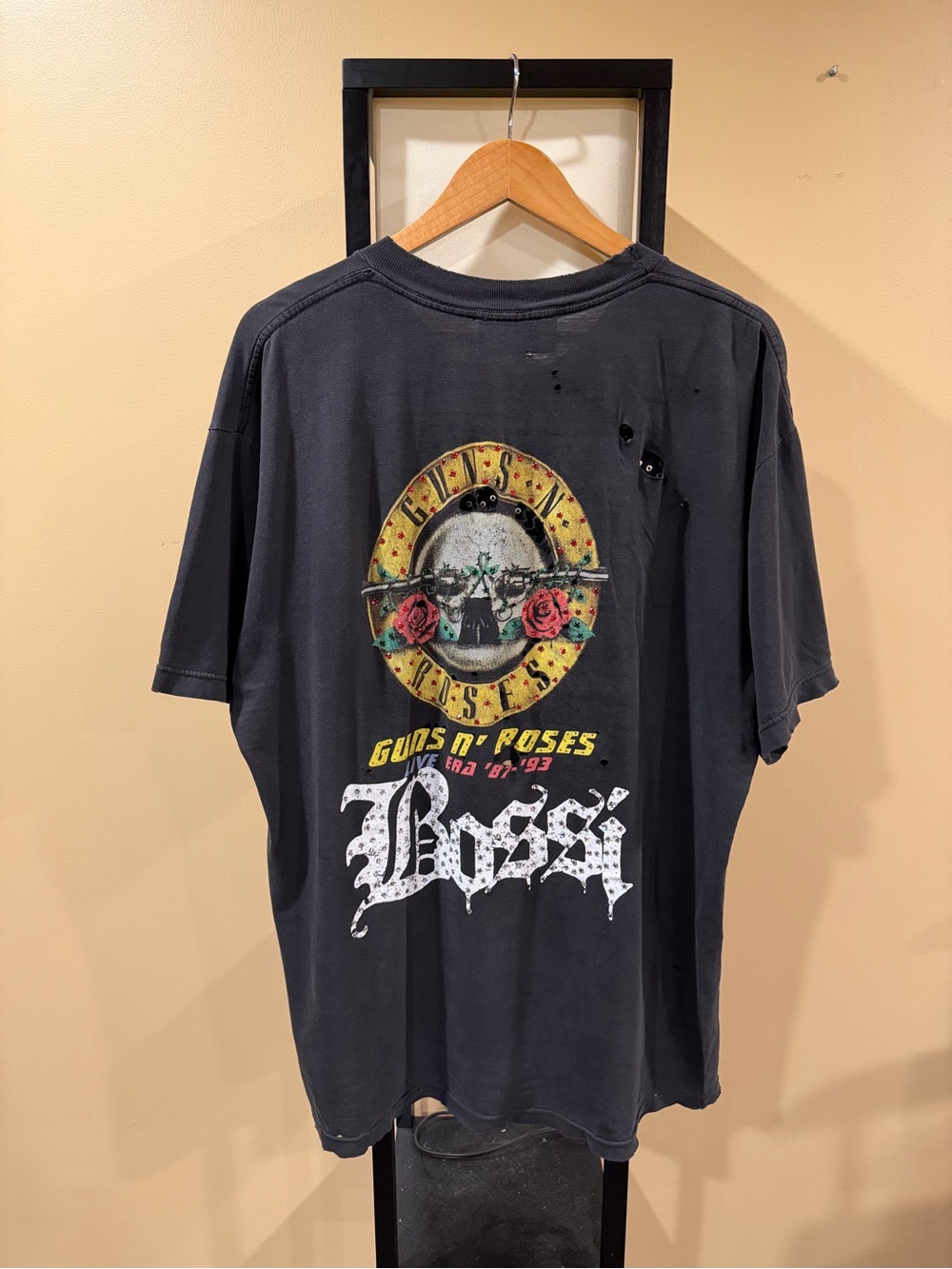 Bossi Rhinestone Embellished Vintage Guns ‘n Roses Band Tee